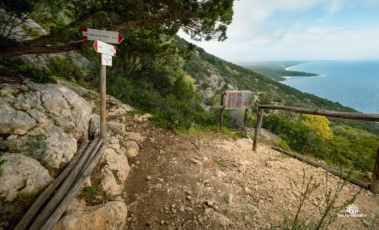 fine percorso trekking