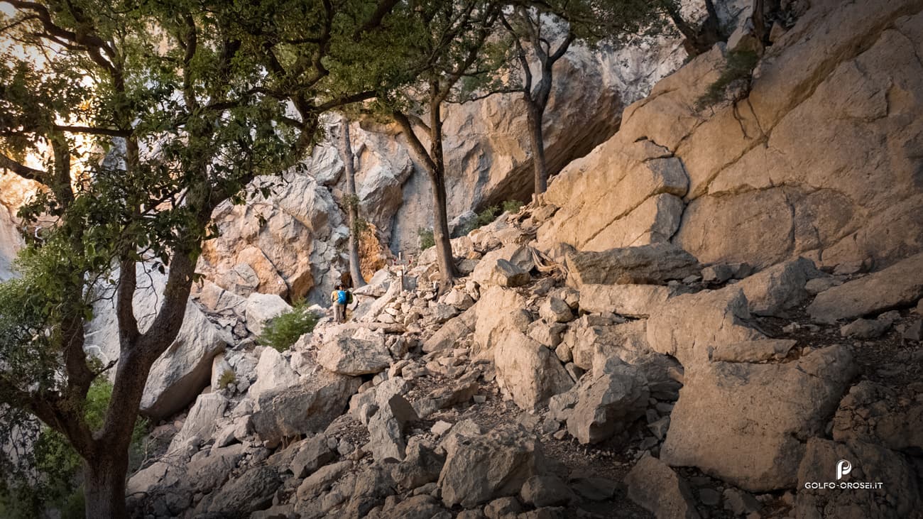 Percorso trekking verso Tiscali 5